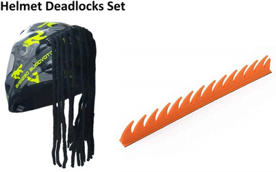 acube mart Helmet Mohawk for Bike(Black)