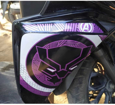 affan Sticker & Decal for Scooter(Purple)