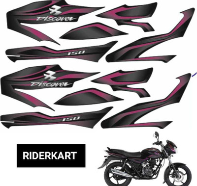 RIDERKART Sticker & Decal for Bike(Multicolor, Pink)