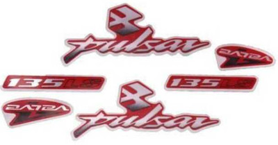 RIDERKART Sticker & Decal for Bike(Multicolor, Red)