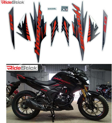 SHINEPRO Sticker & Decal for Bike(Black, Red)