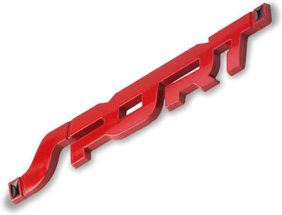 AutoBizarre Emblem for Car & Bike(Red)