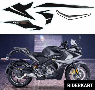 RIDERKART Sticker & Decal for Bike(Black)