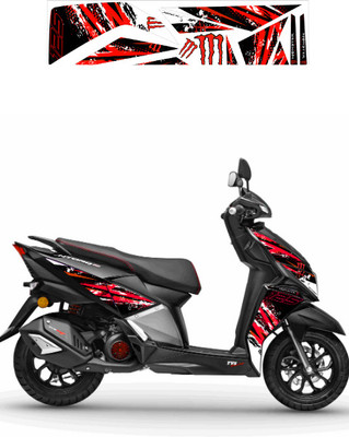 Grayfixx Sticker & Decal for Scooter(Red)