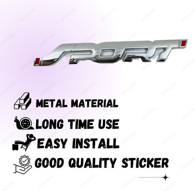 SRPHERE Sticker & Decal for Car(Silver)