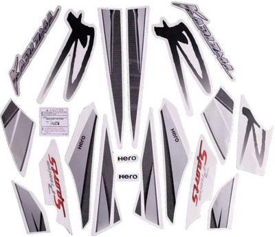 Voiture Sticker & Decal for Bike(Black)