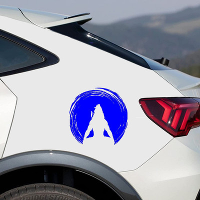 Helsov Sticker & Decal for Car & Bike(Blue)