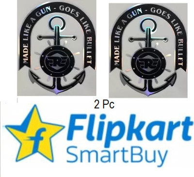 Flipkart SmartBuy Sticker & Decal for Bike(Black, Silver)