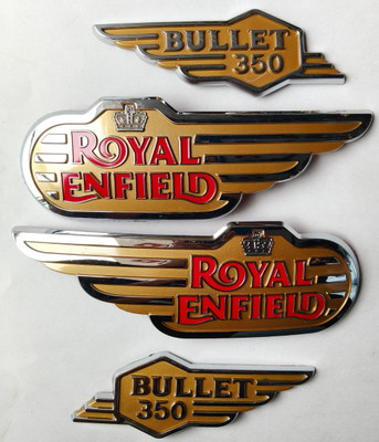 DECAL ARTISTRY Emblem for Bike(Gold)