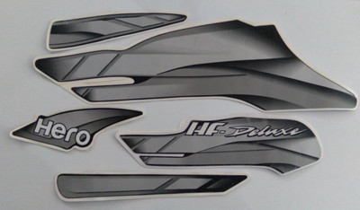 Ultimate Vision Sticker & Decal for Bike(Black, Silver)