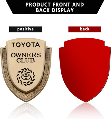 JMD GLOBAL SALES Emblem for Car(Gold)