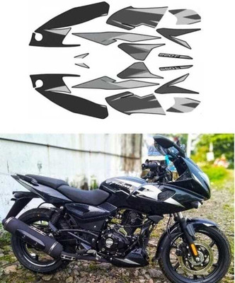 ABARA Sticker & Decal for Bike(Black, Silver, Multicolor)
