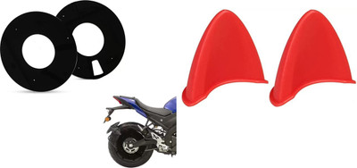 acube mart Helmet Mohawk for Bike(Red)