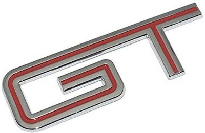 ACCESSOREEZ Sticker & Decal for Car & Bike(Silver, Red)
