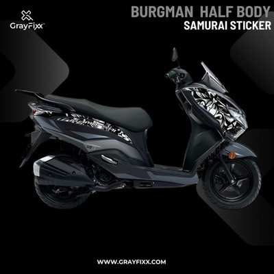 Grayfixx Sticker & Decal for Bike(Black)