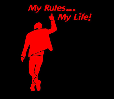 AarnaDecals Sticker & Decal for Car & Bike(Red)