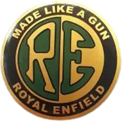 Golden Fox Emblem for Bike(Gold, Black, Green)