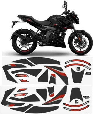 SHINEPRO Sticker & Decal for Bike(Grey, Multicolor)