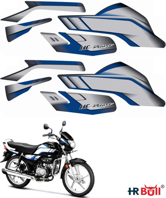HRBull Sticker & Decal for Bike(Multicolor, Blue)