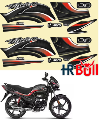 HRBull Sticker & Decal for Bike(Multicolor)