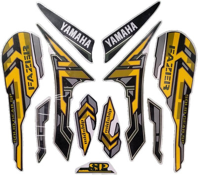 SunStick Sticker & Decal for Bike(Yellow)