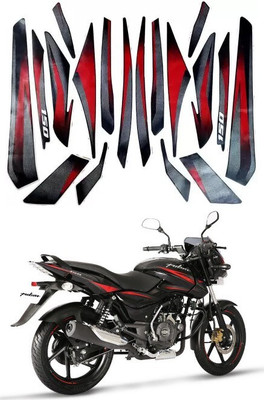 Ubee Sticker & Decal for Bike(Red, Black)