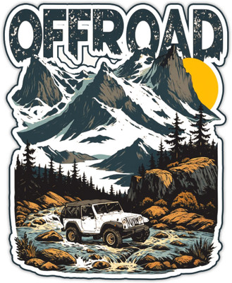 STIXY Sticker & Decal for Car(Multicolor)