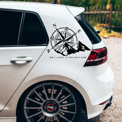 Badal Auto Sticker & Decal for Car(Black)