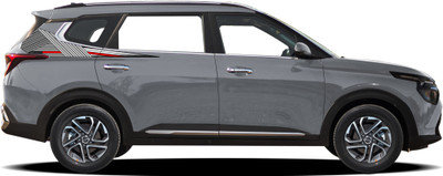 Ide Autoworks Sticker & Decal for Car(Grey)