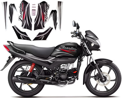 DECAL ARTISTRY Sticker & Decal for Bike(Black)