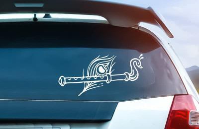 MobiCR Sticker & Decal for Car(White)