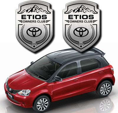 carmetics Emblem for Car(Beige, Silver)
