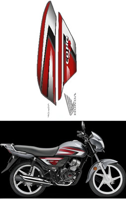 DECAL ARTISTRY Sticker & Decal for Bike(Maroon)