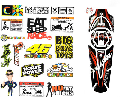 acube mart Sticker & Decal for Bike(Multicolor)