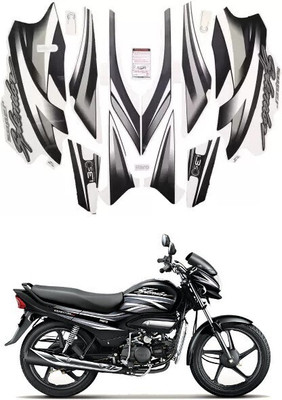 Ubee Sticker & Decal for Bike(Black, Grey)