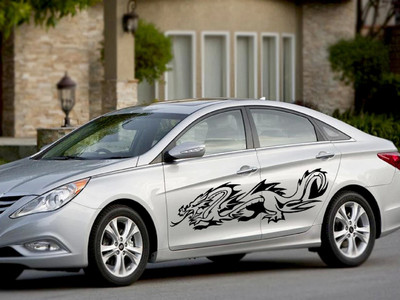 marvellous Sticker & Decal for Car(Black)