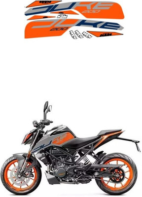 BR BULL Sticker & Decal for Bike(Orange)