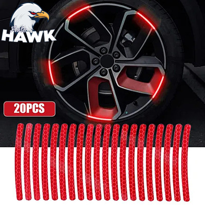 AutoHawk Sticker & Decal for Car(Red)