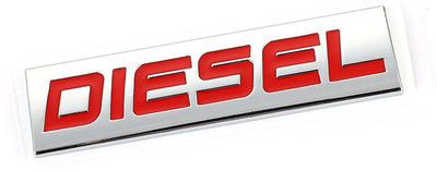 Genesis Emblem for Car & Bike(Silver, Red)