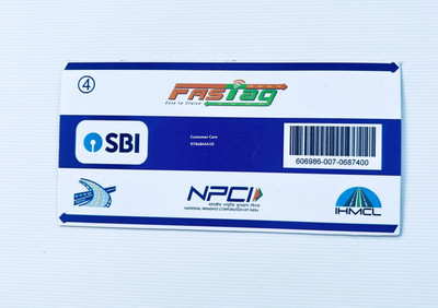 OMNIFANCYSTORE Fastag for Car(White)