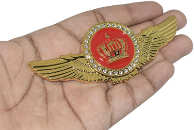 VRT Sticker & Decal for Car & Bike(Gold, Red)