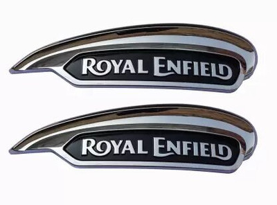 Golden Fox Emblem for Bike(Silver, Black)