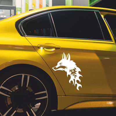 CVANU Sticker & Decal for Car(White)