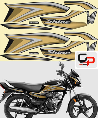 GetPro Sticker & Decal for Bike(Gold)