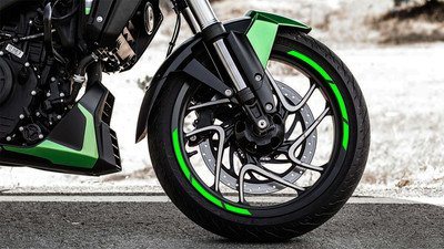 Badal Graphics Sticker & Decal for Bike(Green)