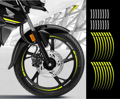 Badal Graphics Sticker & Decal for Bike(Yellow)