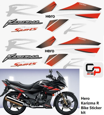 GANNET Sticker & Decal for Bike(Multicolor)