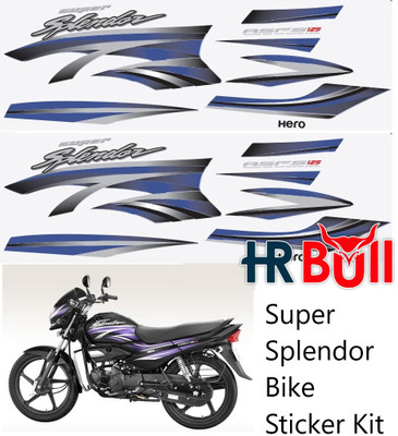 HRBull Sticker & Decal for Bike(Multicolor)