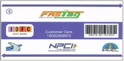 OMNIFANCYSTORE Fastag for Car(White)