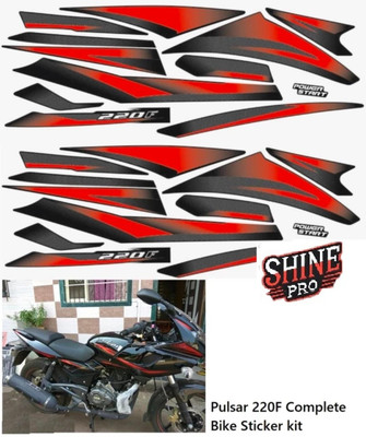 SHINEPRO Sticker & Decal for Bike(Red)